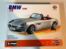 Burago 7077 1:18 Scale BMW Z8 Model Car Kit - Silver Diecast Collectible Car