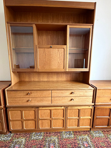 Nathan teak and - glass, display