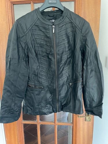 Ladies black faux leather - ladies,