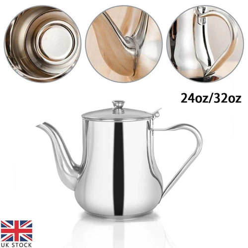 Stainless steel metal - stainless, teapot