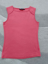 Ladies Pink/Coral Sleeveless Top - Size 10 - MAINE Debenhams