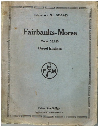 Fairbanks morse 36a4 - 36a4.25, marine