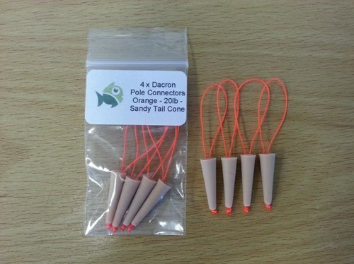 20lb orange dacron pole - orange,