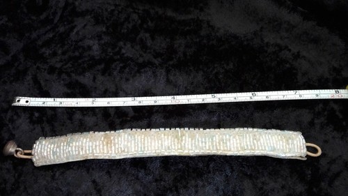 New ivory beaded bracelet 18cm - beaded,