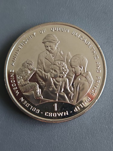 Gibraltar one crown coin - gibraltar,