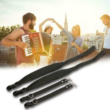 Accordion Strap, Adjustable Shoulder Belt for 80-120 Bass PU Leather Instrument