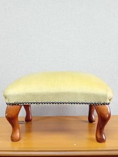 Vintage Stuart Jones Upholstered Footstool With Studding