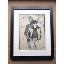 BRYAN FERRY ROXY MUSIC(FRAMED) POSTER SIZED original music press pin-up from 198