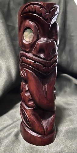 Vintage carved maori tiki - vintage,