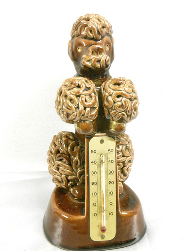 Poodle earthenware - poodle,