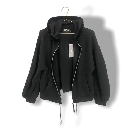Ugg black fleece hoodie zip - ugg,