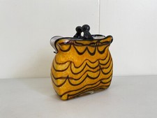 Murano Style Striped Purse Art