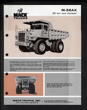 MACK M-35AX 35 TON END DUMPER