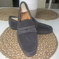 Frank Wright Gray Suede Slip
