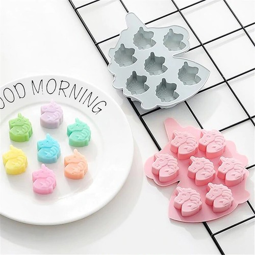 Unicorn silicone mould holes - silicone, 7