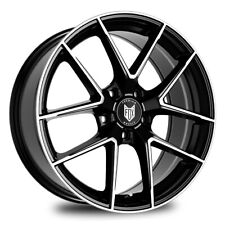 19" Fox FX5 Alloy Wheels VW Golf Caddy Audi A3 A4 TT x4 8J 5X112 Black Polished