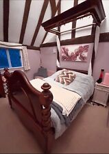 Victorian Mahogany Double Bed With Canopy