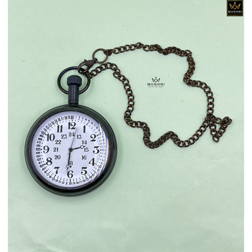 Brass pocket watch with - pocket,