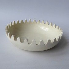 Alan Fletcher Clam cream ashtray/bowl. Retro 1970s/1980s vintage Mebel, Italy