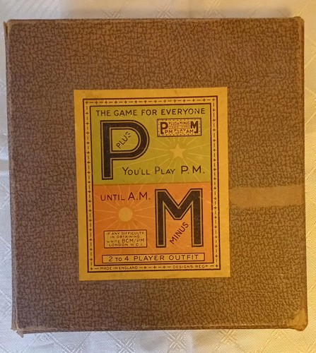 Vintage 1930s plus minus - pm,