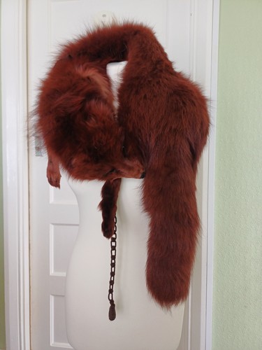 Vintage 1940s red fox fur - vintage,