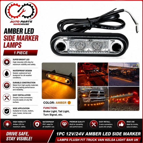 1pc 12v 24v amber - 12v/24v,