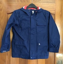 Joules Sea Scout Division Boys Navy Blue Hooded Coat - Age 8