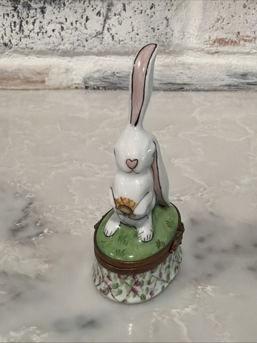 Limoges bunny rabbit - bunny, ear