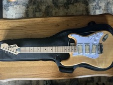 Eastwood Hi-Flier Ripper electric guitar in Natural finish with Eastwood gigbag