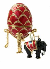 Copy Faberge egg red with the