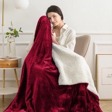 Large Sherpa Fleece Blanket