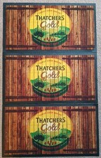 Thatchers Gold Set Of Three Rubber Bar Runners