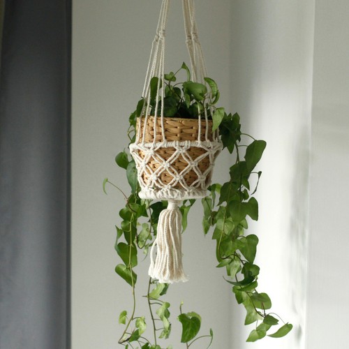 Macrame pot holder - 75cm, 7cm