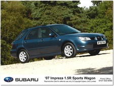 Subaru Impreza 1.5R Sports Wagon. Press Release Photograph
