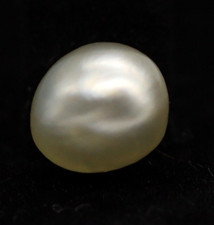 Authentic Basra Pearl 7 x 6 mm Rare Natural Saltwater Gemstone Certified 2.20 Ct