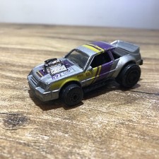 Vintage Matchbox 1983 Ford Mustang GT Fox Body Blown Engine 1:64 Rare Silver