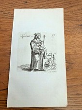 original 1750 small woodcut by