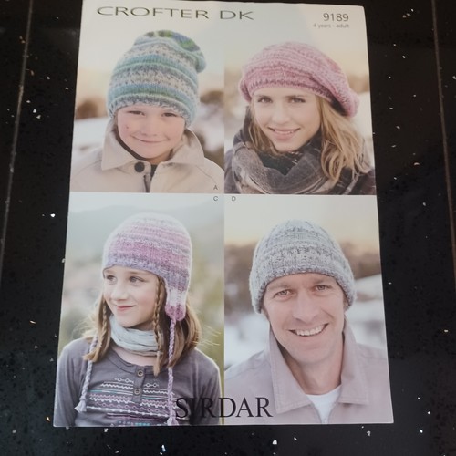 Sirdar 9189 hats in crofter - ,