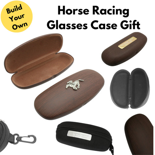 Horse racing glasses cases - horse,