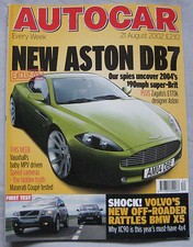 AUTOCAR 21/8/2002 featuring
