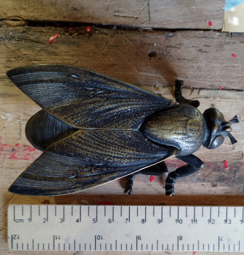 Antique solid brass fly - antique,