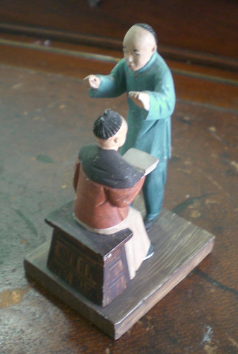 Vintage chinese figures wood - vintage,