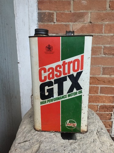 Vintage castrol gtx oil can - castrol,