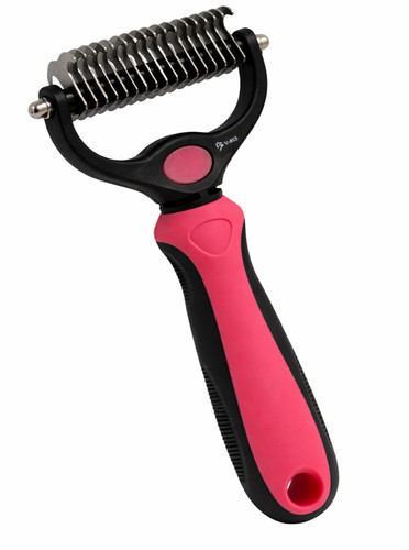 Pet deshedding comb double - deshedding,