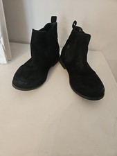 H&M Girls Black Suede Chelsea