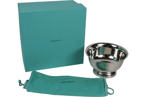 Tiffany pewter bowl with - pewter,