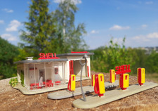 FALLER 217 SHELL GAS STATION COCA COLA FORD ADAC ADVERTISING VINTAGE 1950s HO Scale RARE
