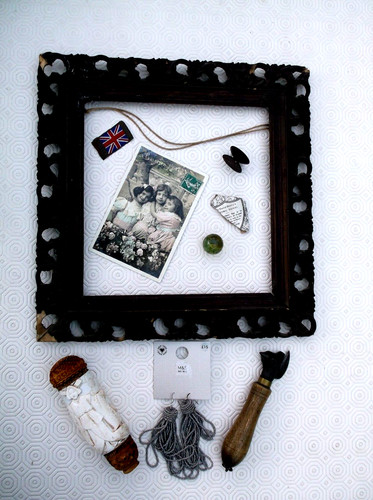 Old job lot wooden frame - job, lot: