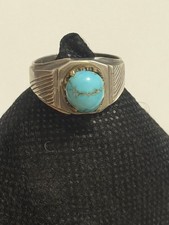 Men's Turquoise Ring Set in