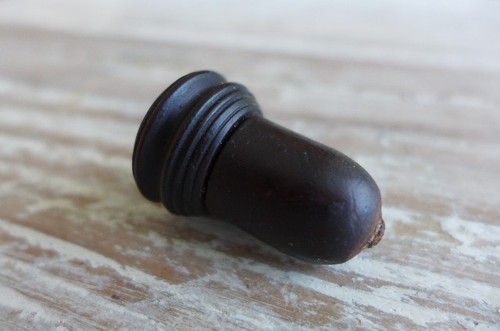 Antique turned dark wooden - antique,